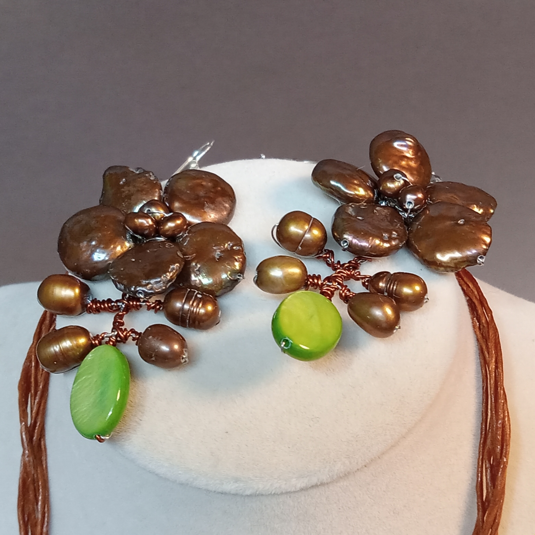 Hand Beaded Floral Jewelry - Pastels - image 16 of 18
