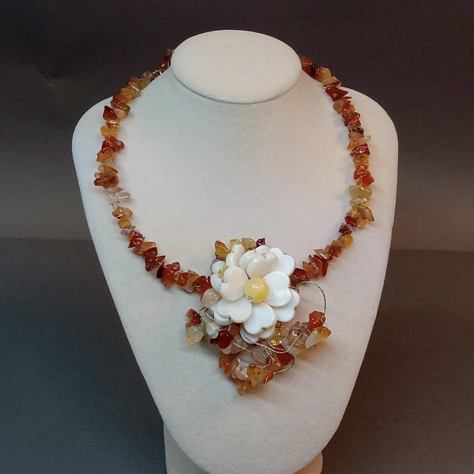 Hand Beaded Floral Jewelry - Browns - image 19 of 23