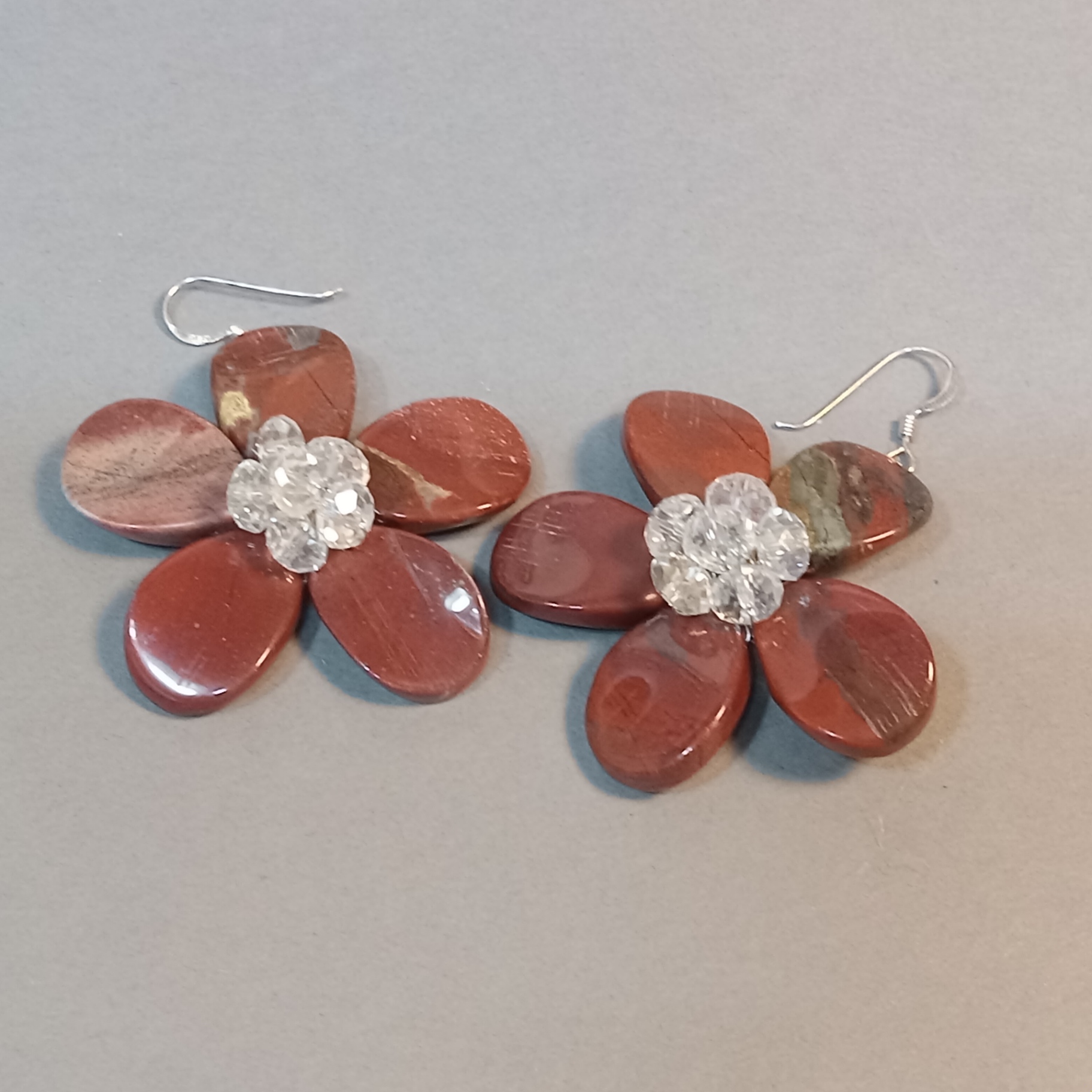 Hand Beaded Floral Jewelry - Browns - image 5 of 23