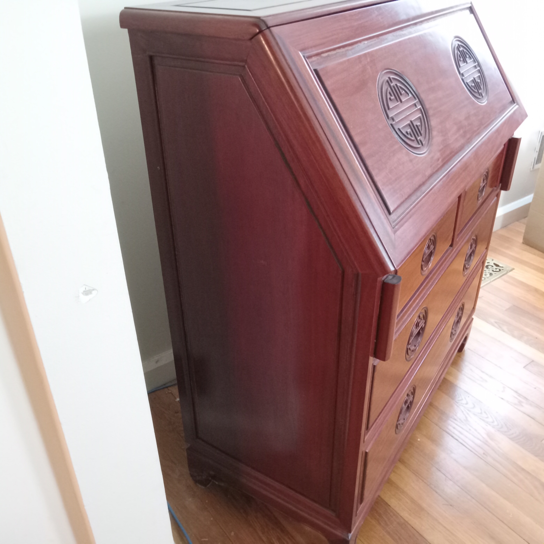 Asian Rosewood Secretary / Desk - image 10 of 11