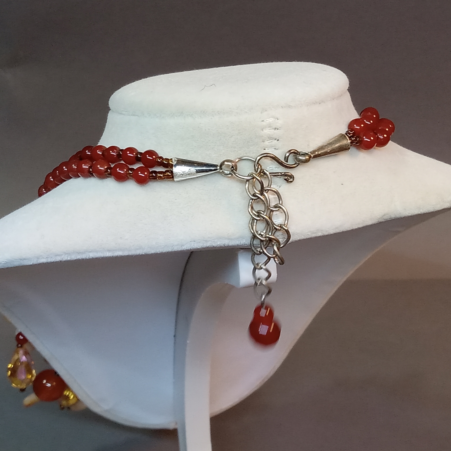 Hand Beaded Floral Jewelry - Browns - image 18 of 23