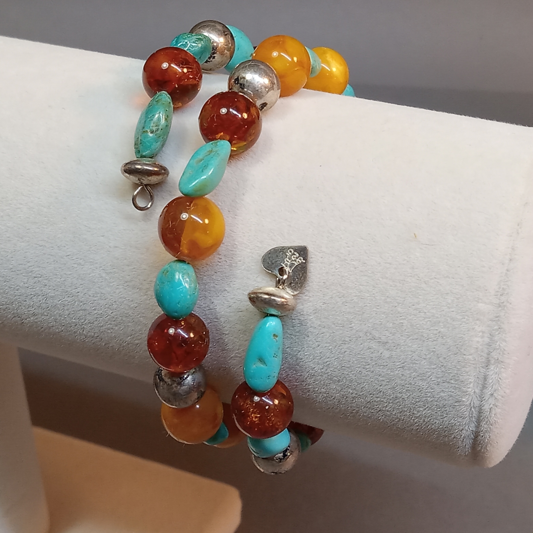Sterling, Turquoise & Coral Jewelry (STR 12.9dwt) - image 2 of 18