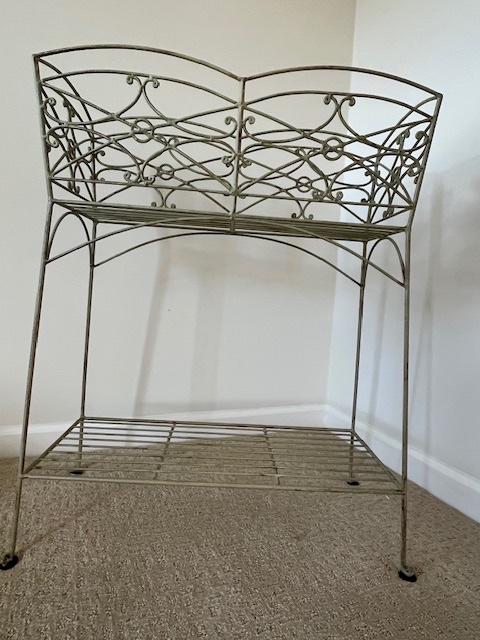 Painted Wrought Iron Set - image 7 of 8