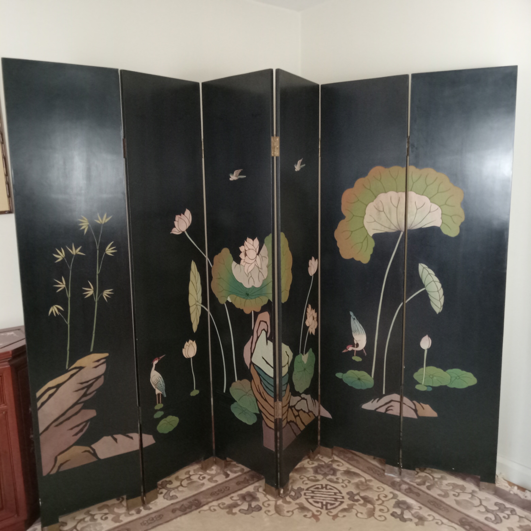 Asian Wood Screen - image 10 of 15