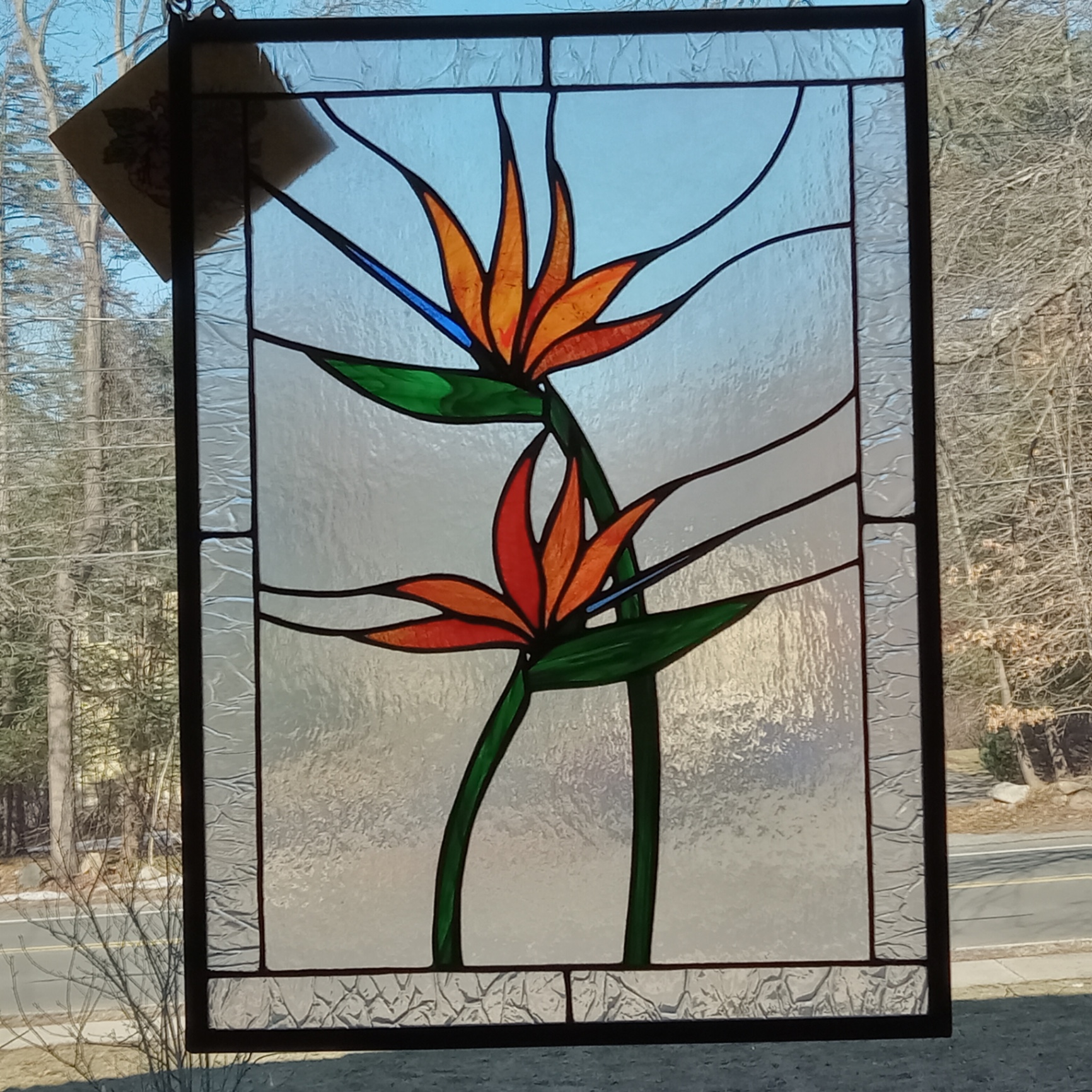 Bird of Paradise Stained Glass Panel - image 1 of 5