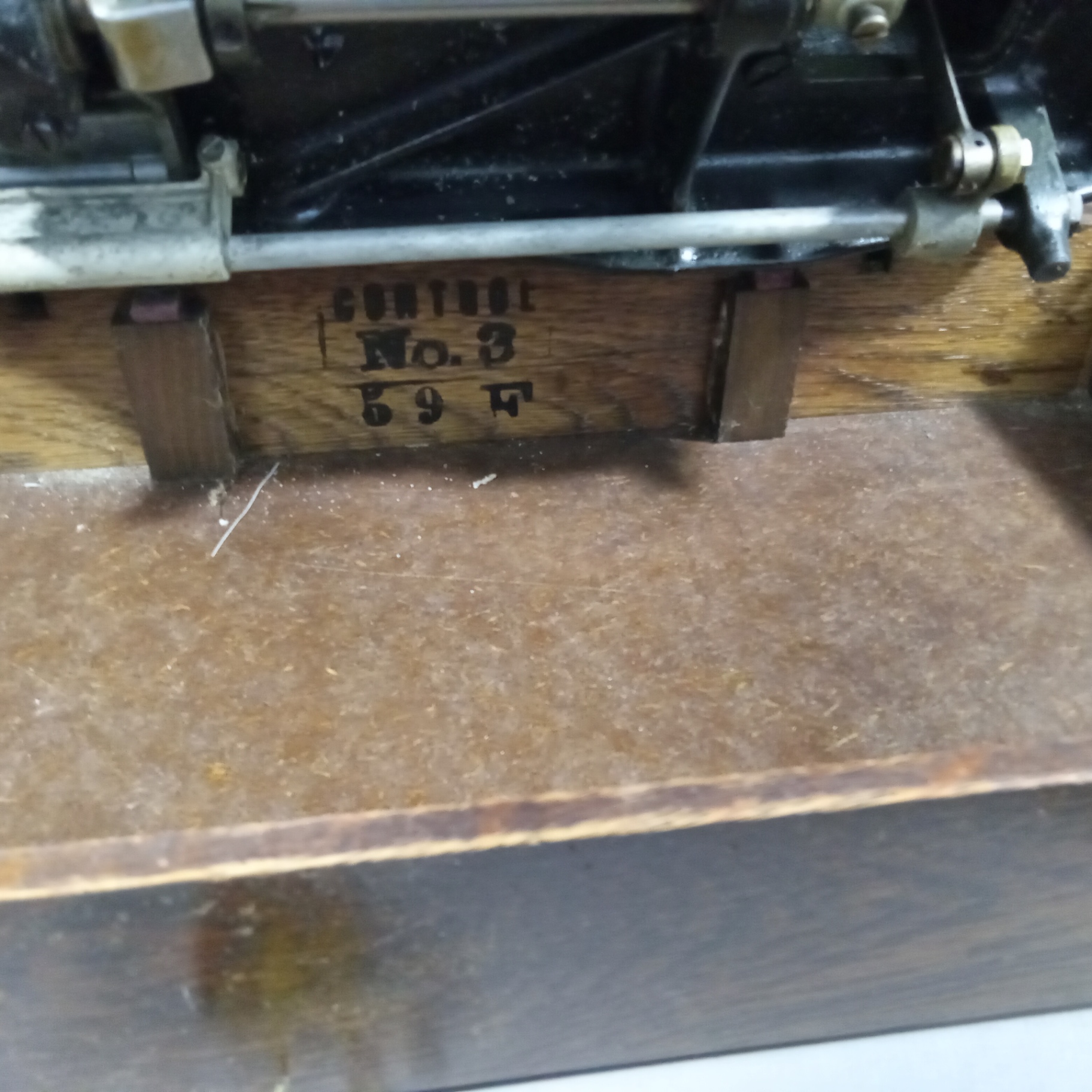 Vintage White Rotary Sewing Machine - image 9 of 16