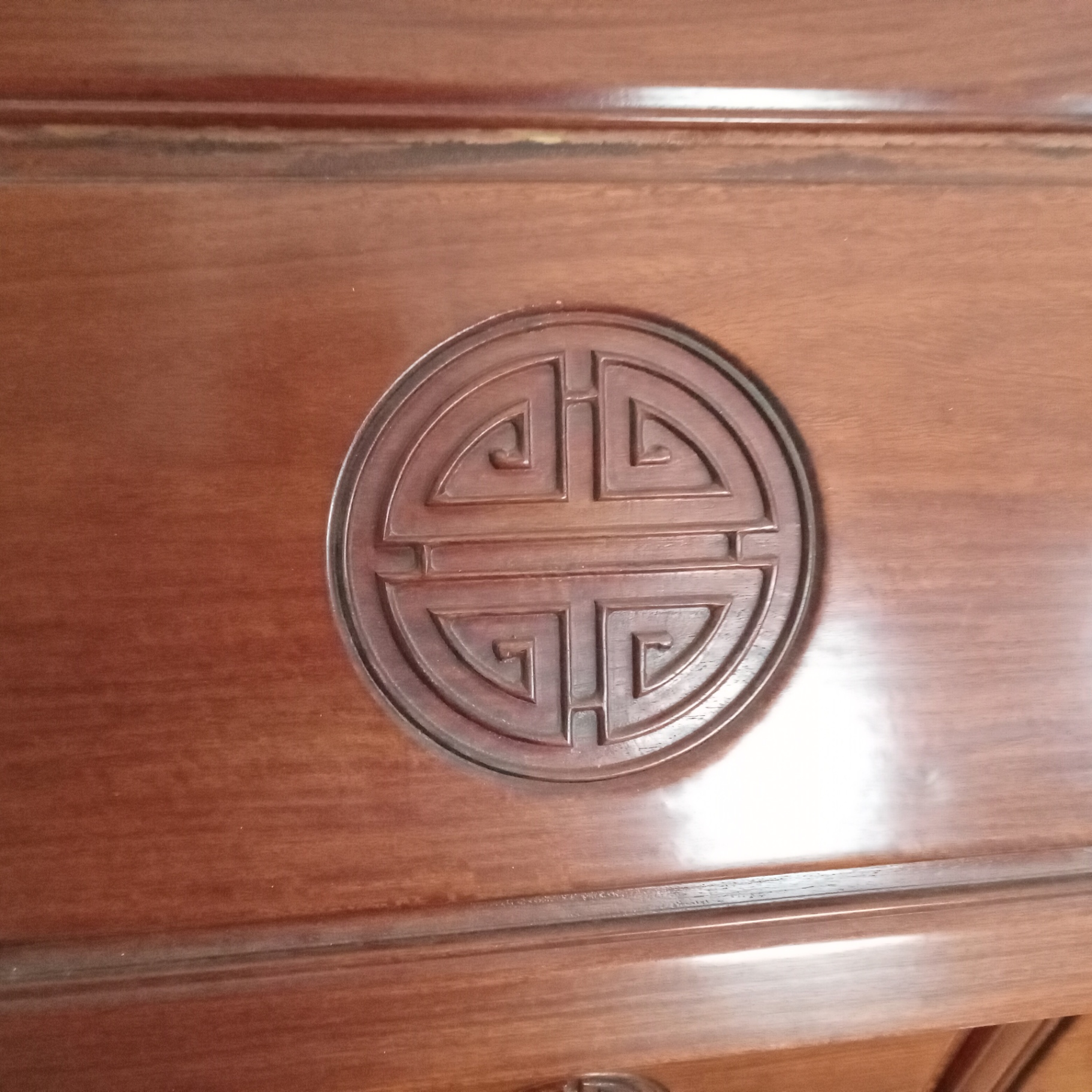Asian Rosewood Secretary / Desk - image 2 of 11