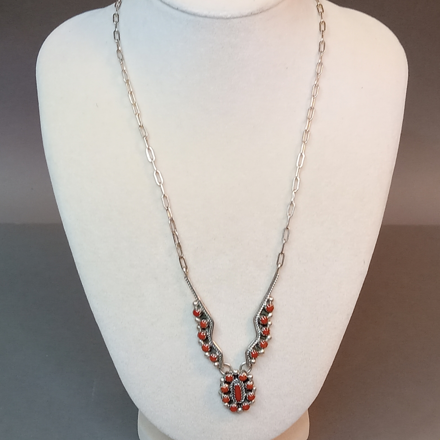 Sterling, Turquoise & Coral Jewelry (STR 12.9dwt) - image 9 of 18