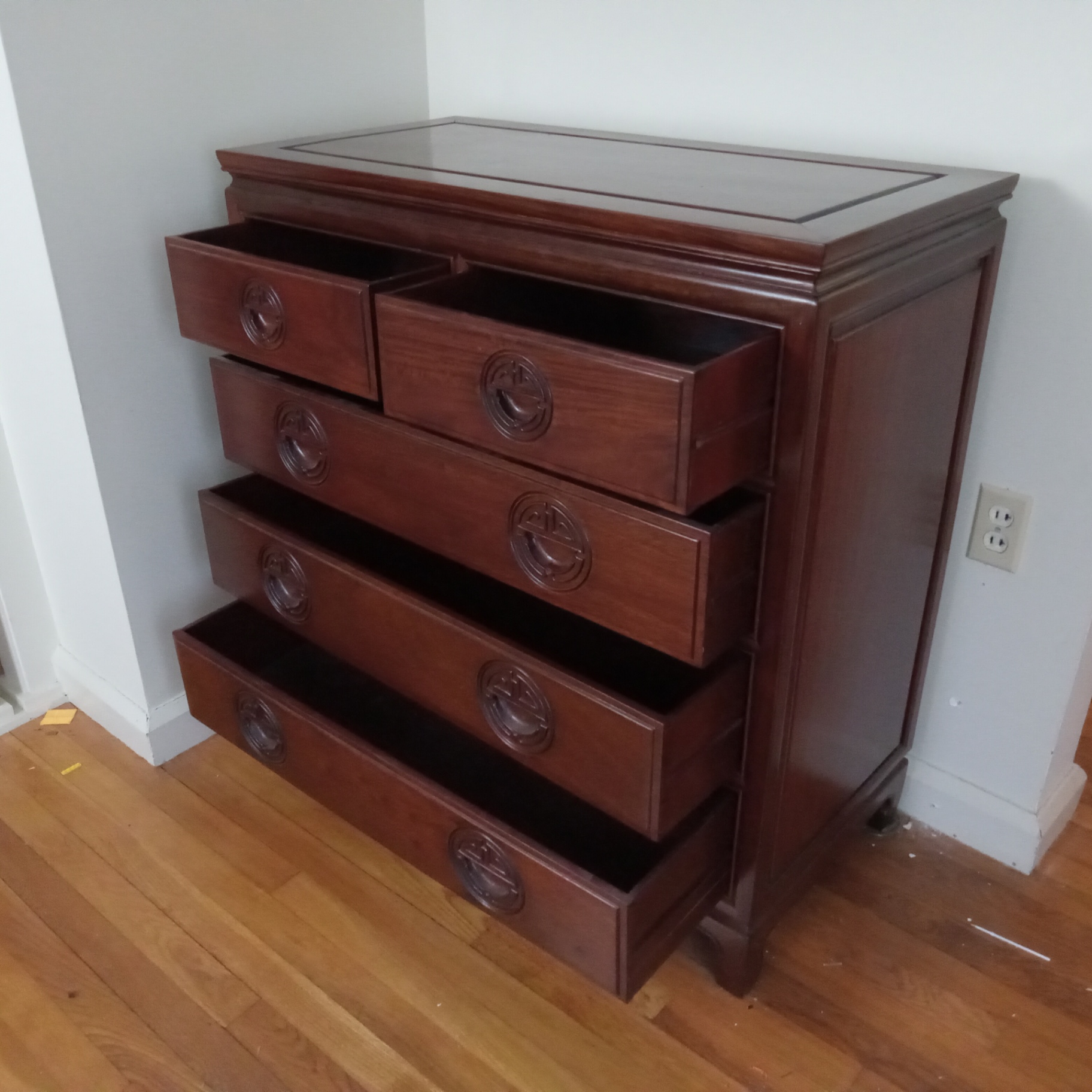 Asian Rosewood Dresser - image 3 of 10