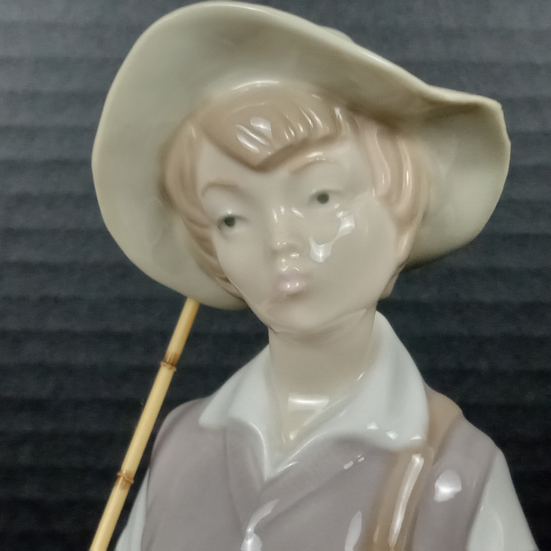 Lladro Boy w/Fishing Pole Figurine - image 4 of 6