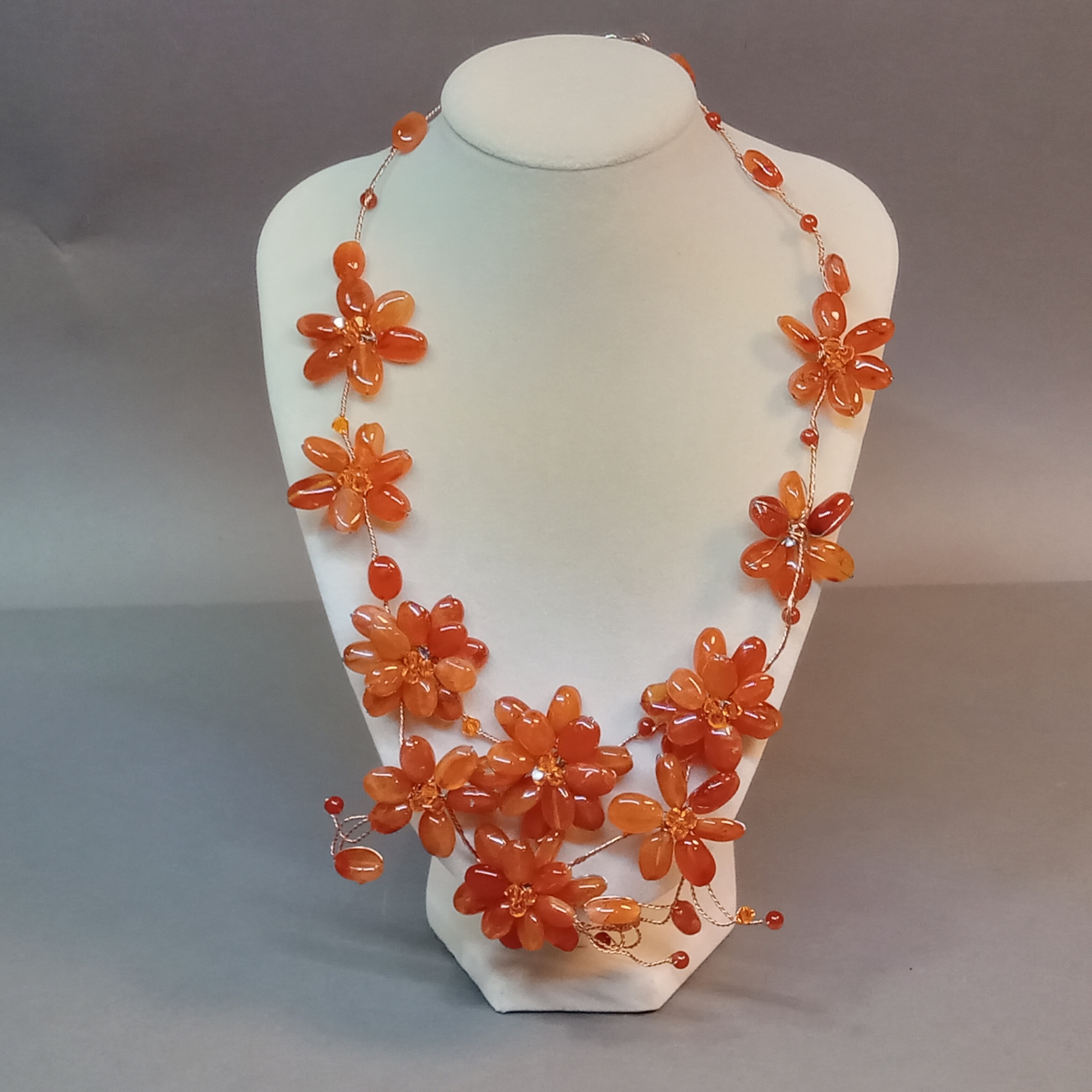 Hand Beaded Floral Jewelry - Browns - image 10 of 23