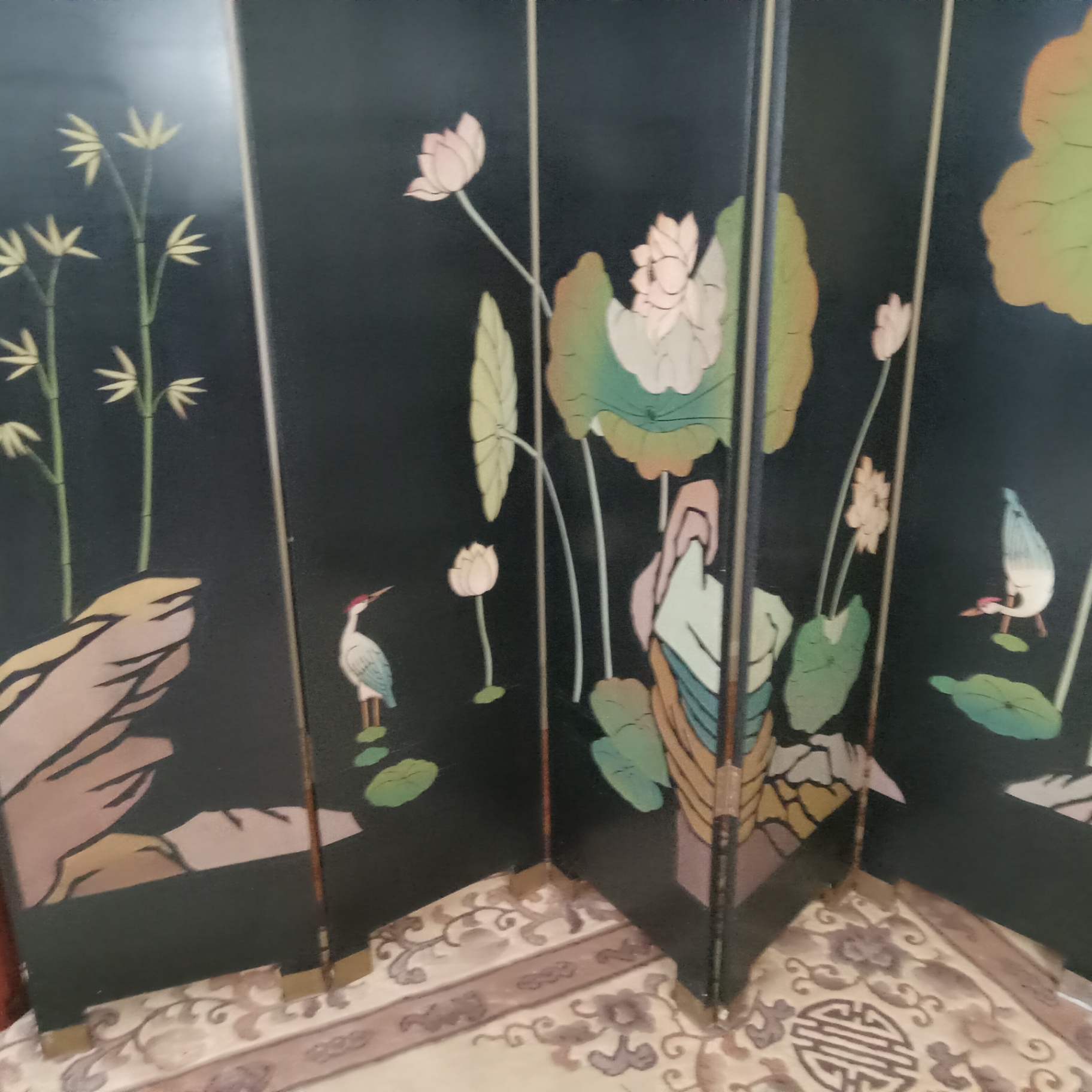 Asian Wood Screen - image 12 of 15