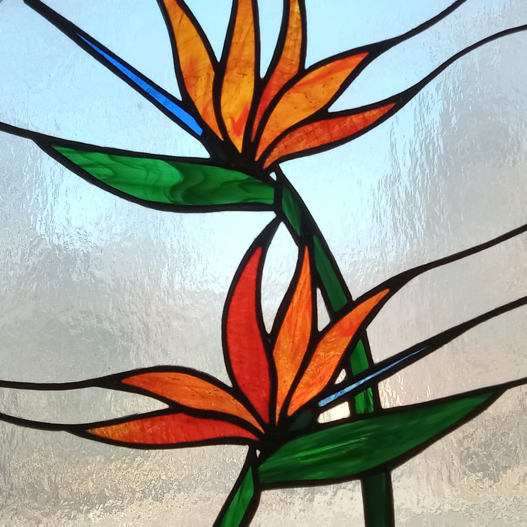 Bird of Paradise Stained Glass Panel - image 2 of 5