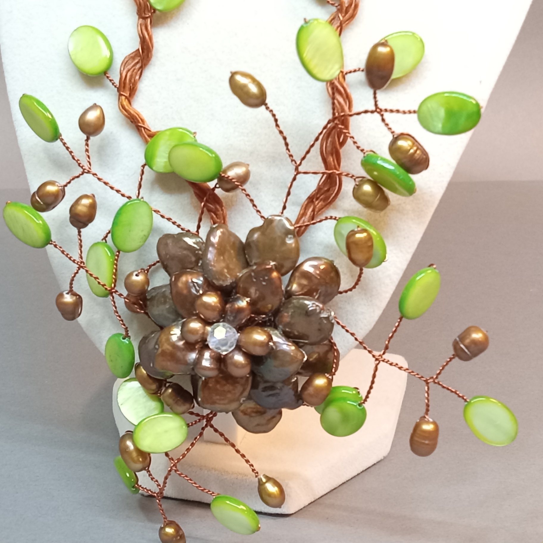 Hand Beaded Floral Jewelry - Pastels - image 15 of 18