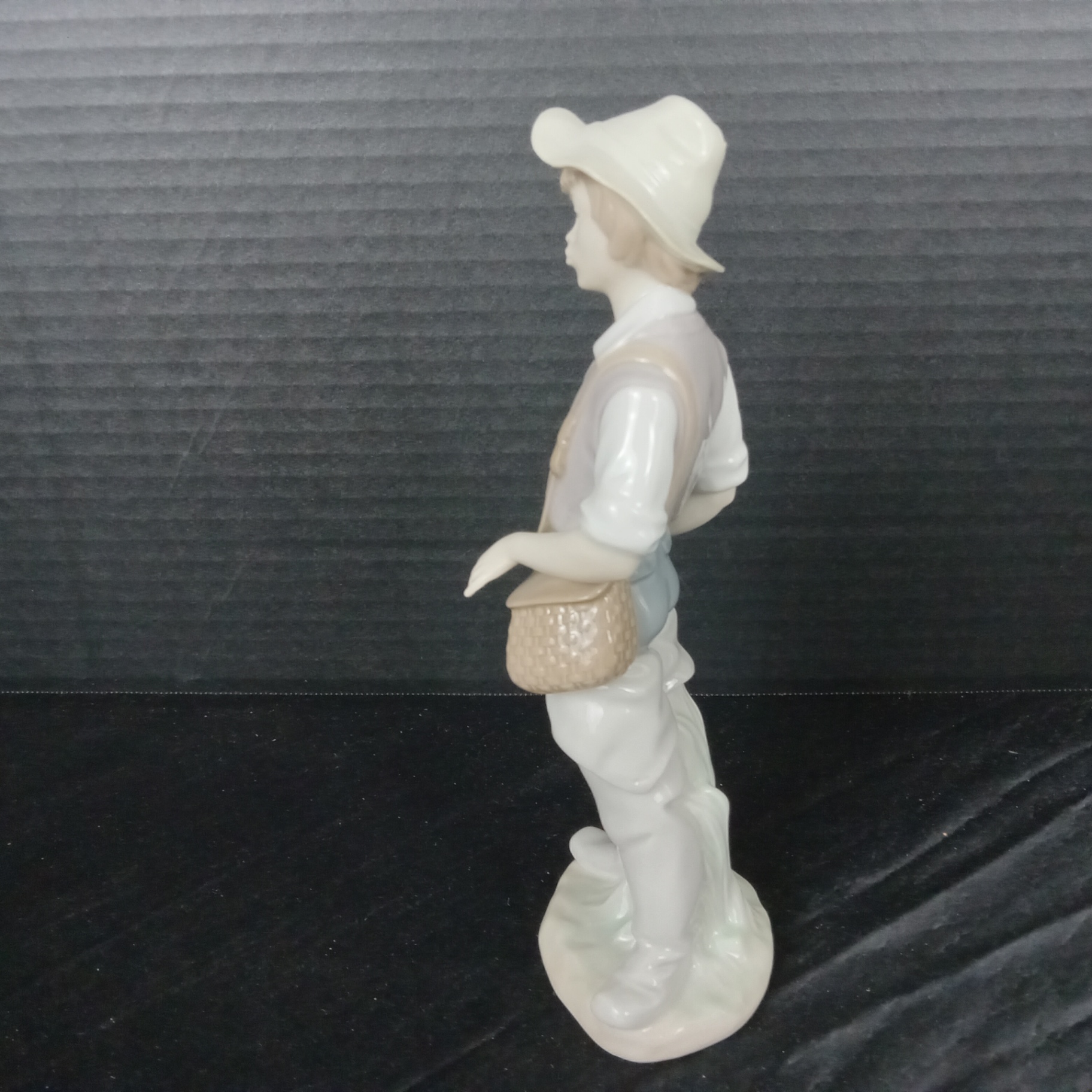 Lladro Boy w/Fishing Pole Figurine - image 3 of 6