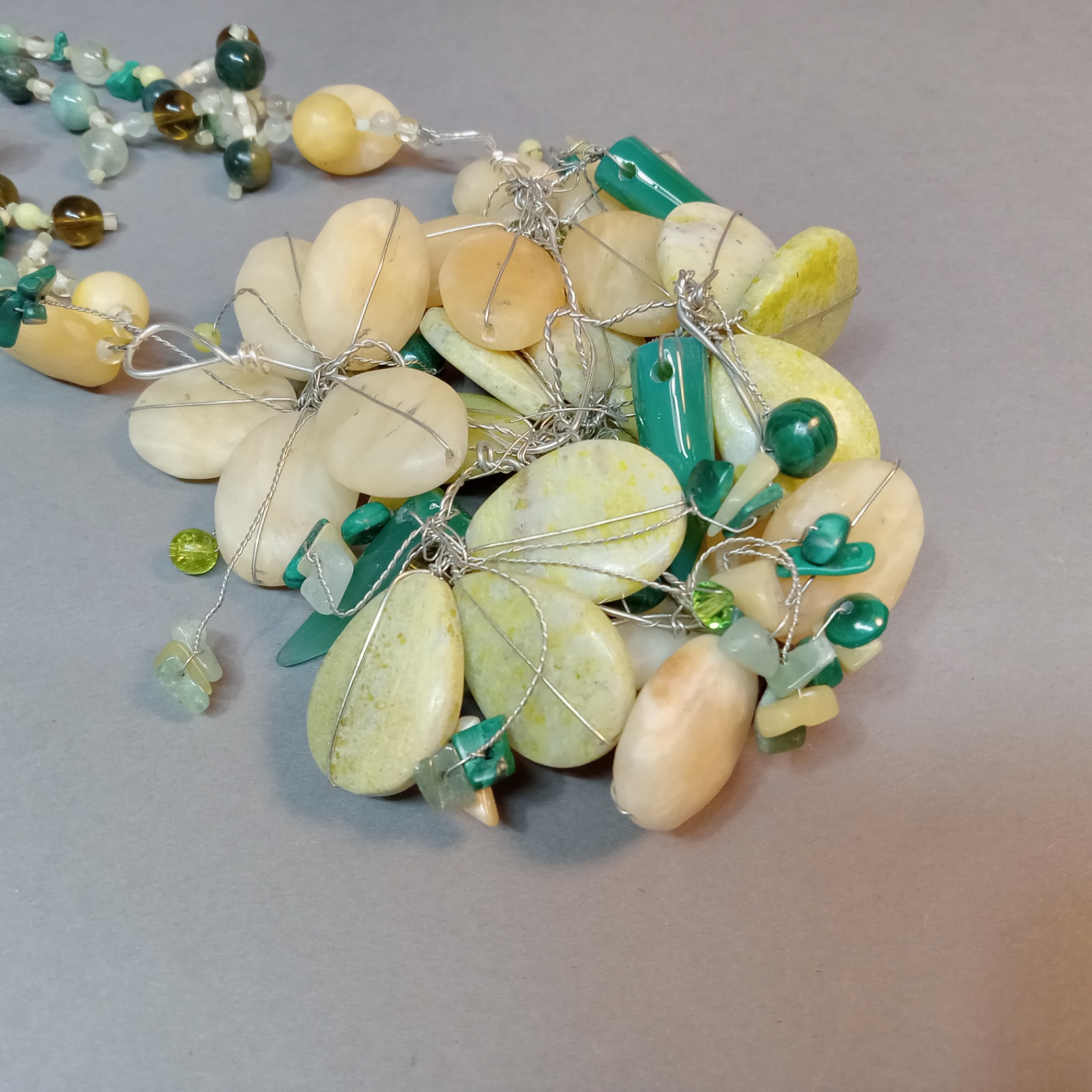 Hand Beaded Floral Jewelry - Pastels - image 6 of 18