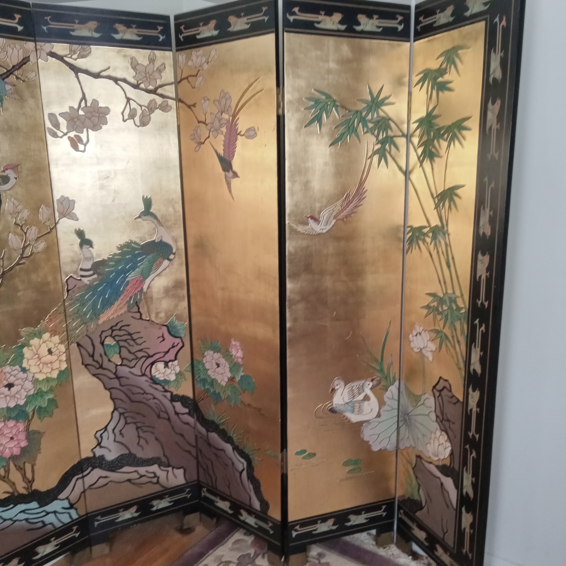 Asian Wood Screen - image 3 of 15