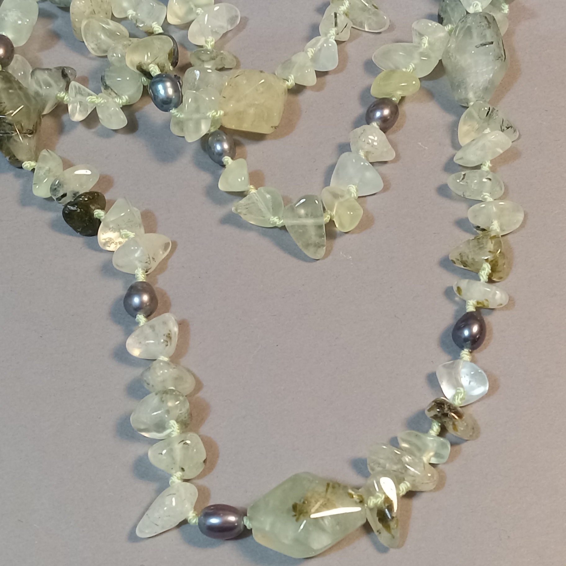 Hand Beaded Floral Jewelry - Greens - image 15 of 17