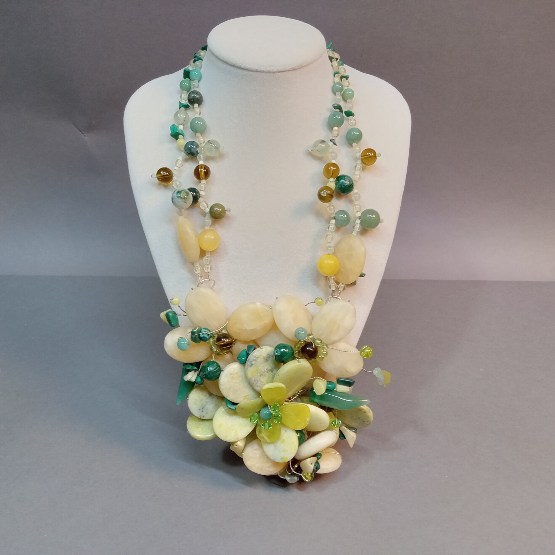 Hand Beaded Floral Jewelry - Pastels - image 2 of 18