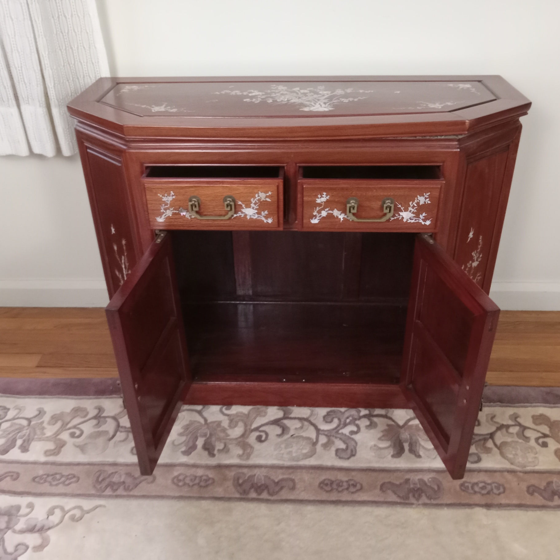 Asian Design Cabinet with Inlay Design - image 5 of 15