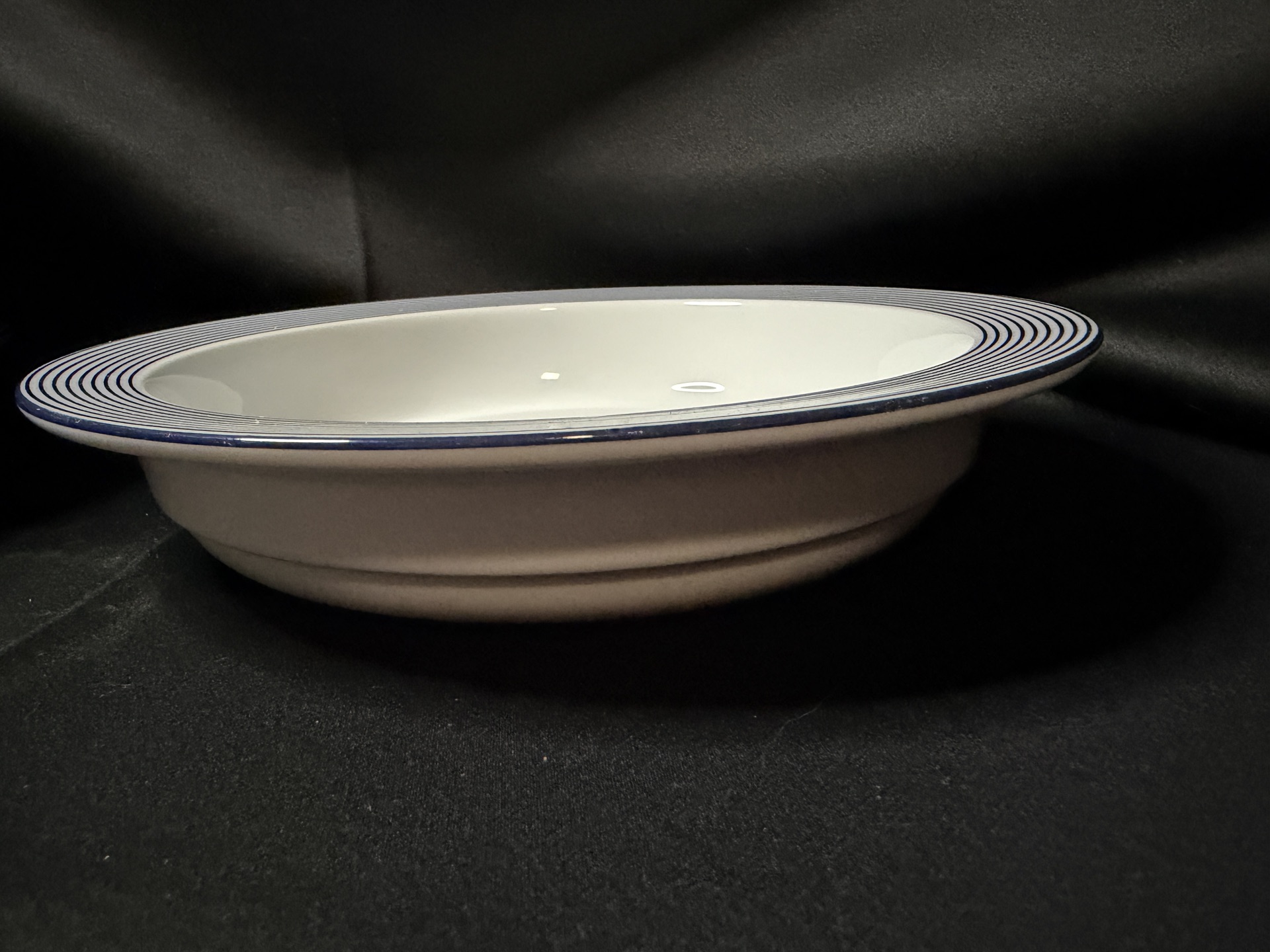 Set of 5 - Dansk Ringsted Blue rimmed soup bowl - image 2 of 5