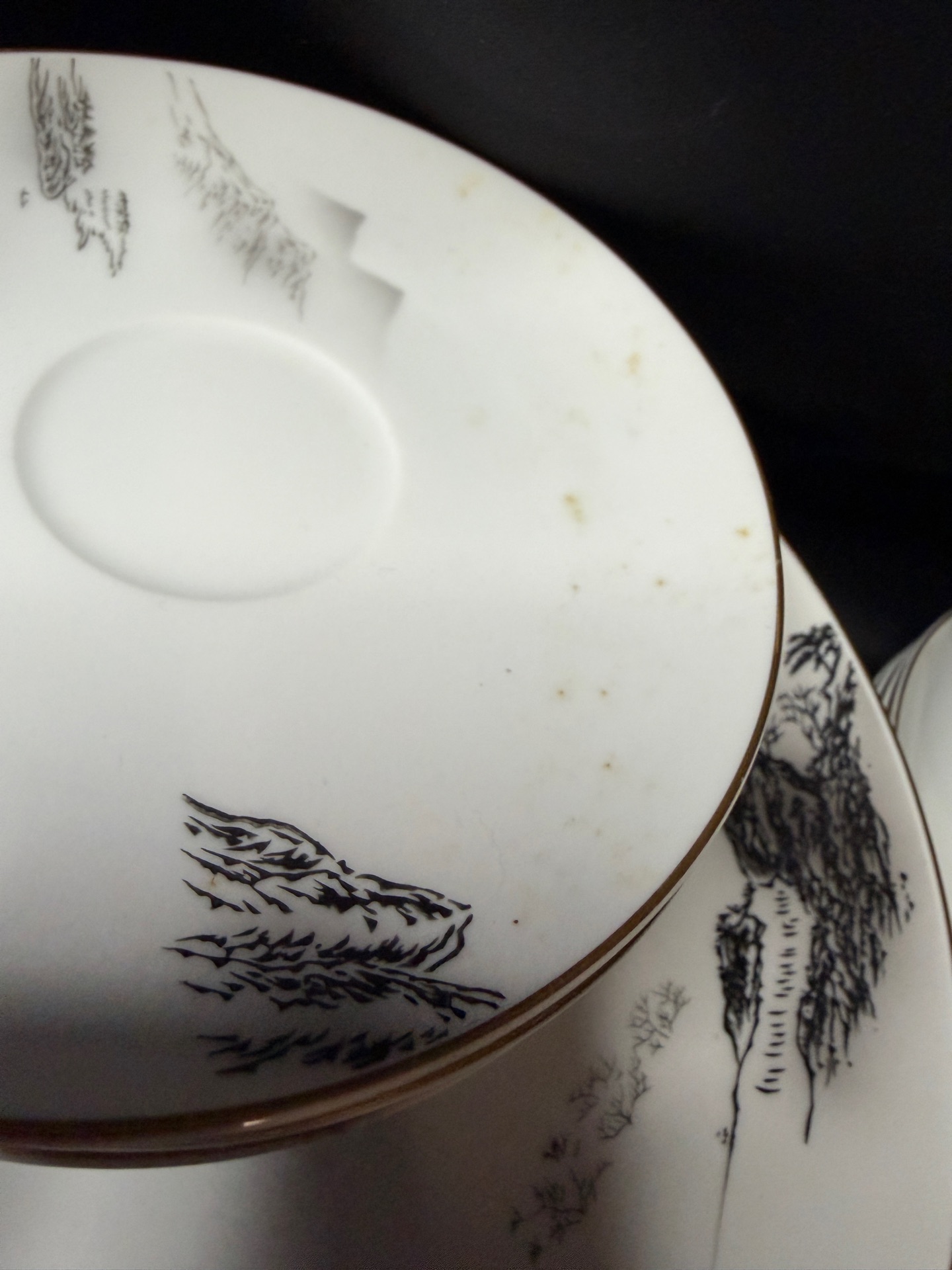 Vintage set of Fukagawa Arita Japanese porcelain dinnerware - image 8 of 13
