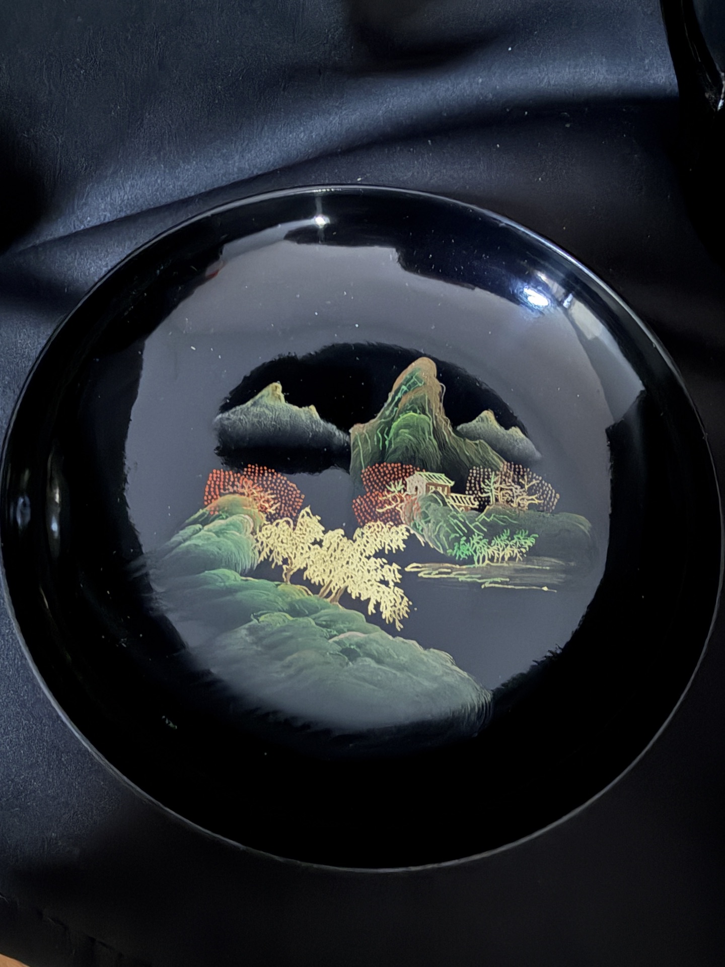 Japanese Lacquer Ware Tray Tea Set - image 10 of 12