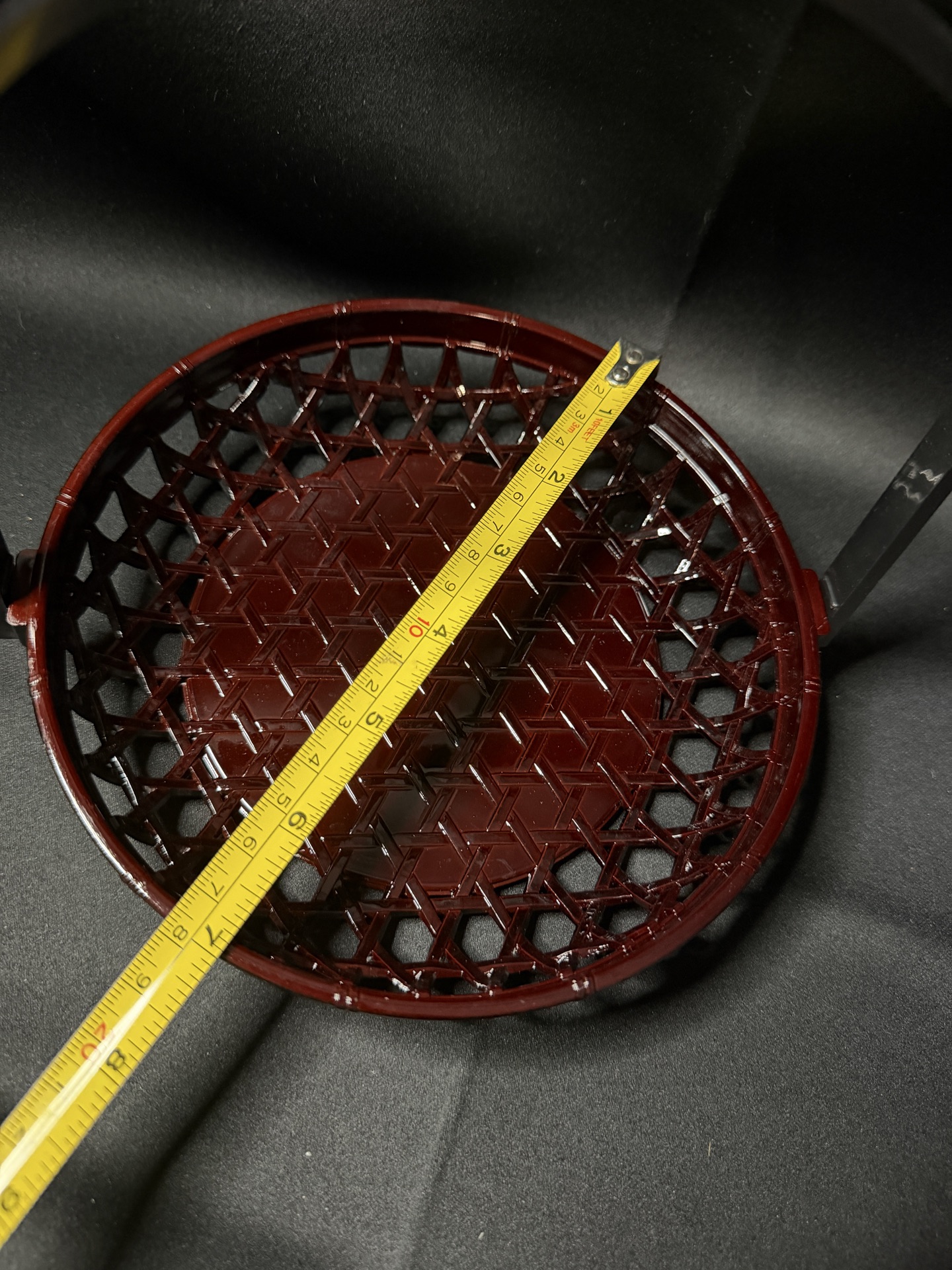 Set of 4 - Japanese-style lacquerware bamboo basket - image 3 of 5