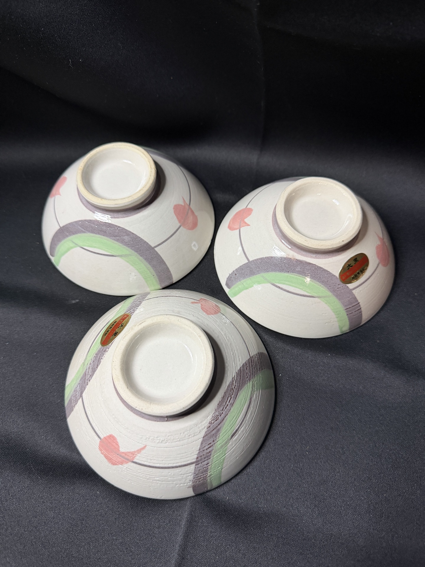 vintage Japanese ceramic rice bowls, known as chawan - image 4 of 5