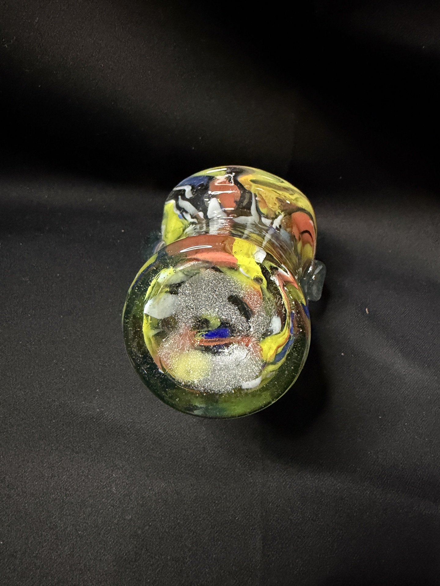 vintage 1950s hand-blown art glass posy basket - image 3 of 5