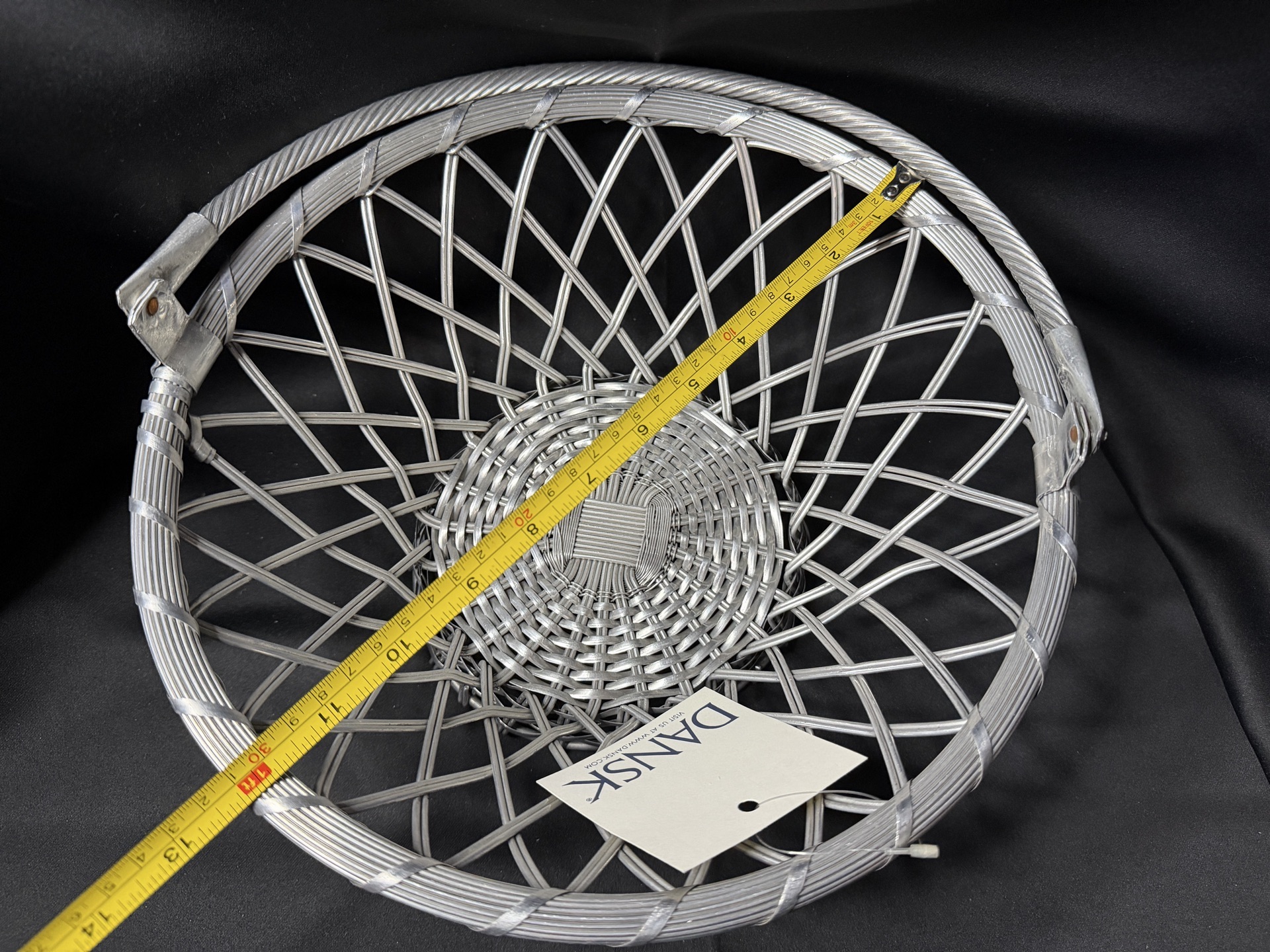 vintage Dansk woven aluminum metal fruit or bread basket - image 5 of 5