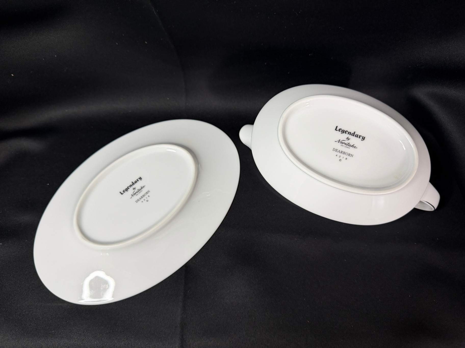 Noritake Dearborn Gravy Boat with its matching underplate. - image 3 of 3