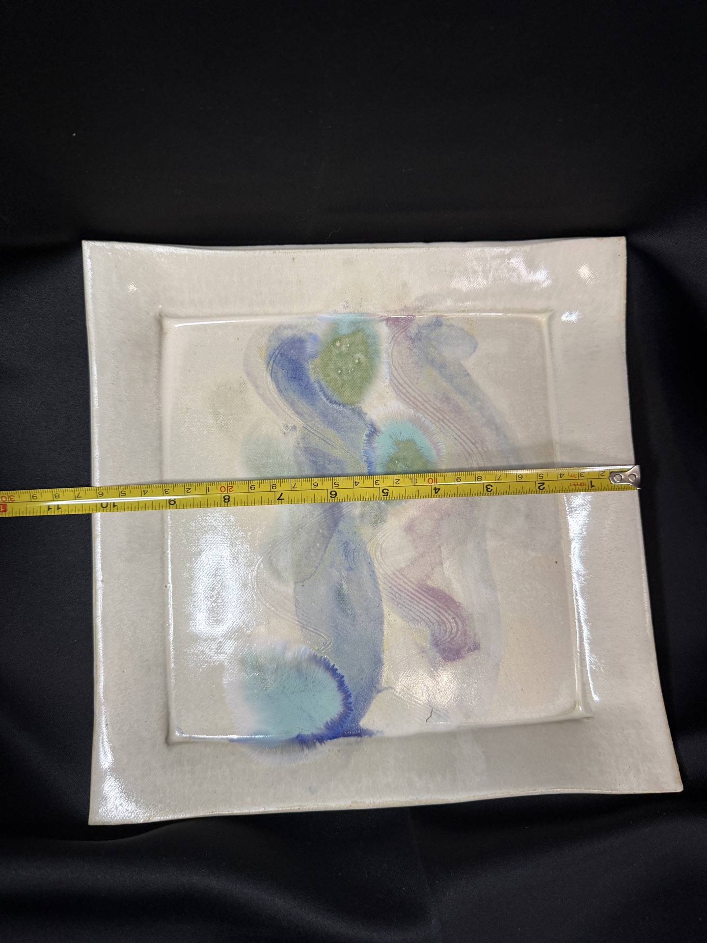 handcrafted ceramic decorative plate - image 3 of 3