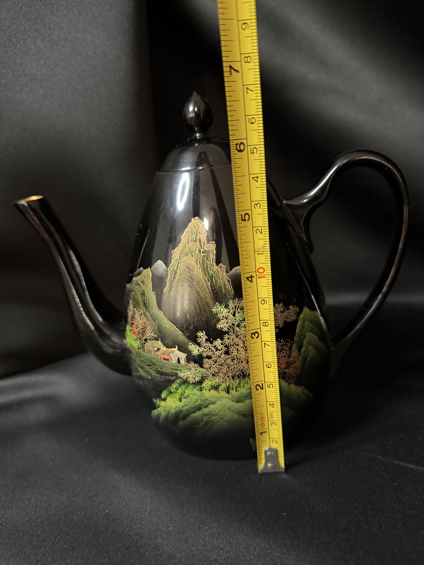 Japanese Lacquer Ware Tray Tea Set - image 4 of 12