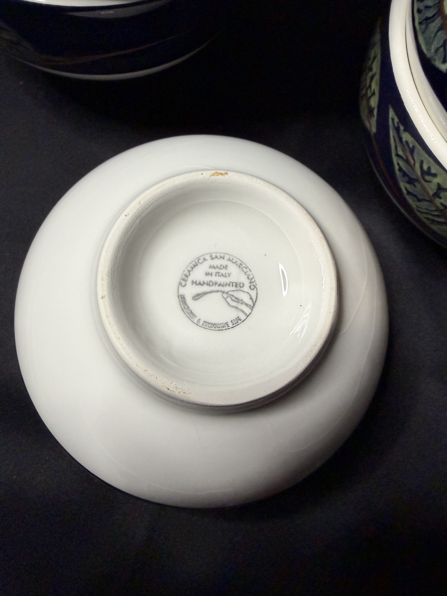 6 - handcrafted ceramic bowls - by Ceramica - Italy - image 2 of 3