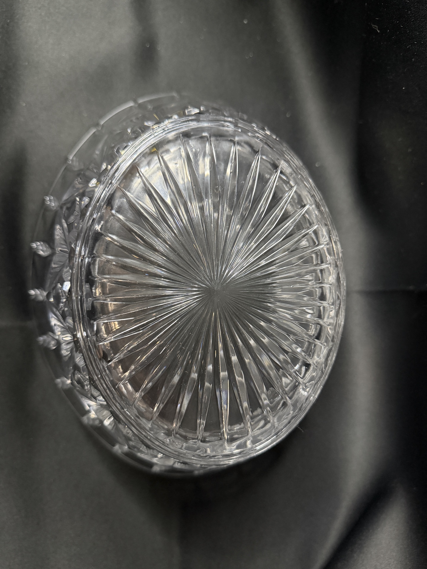 St. George Lead Crystal Clear Glass Large Oval Bowl - image 3 of 6