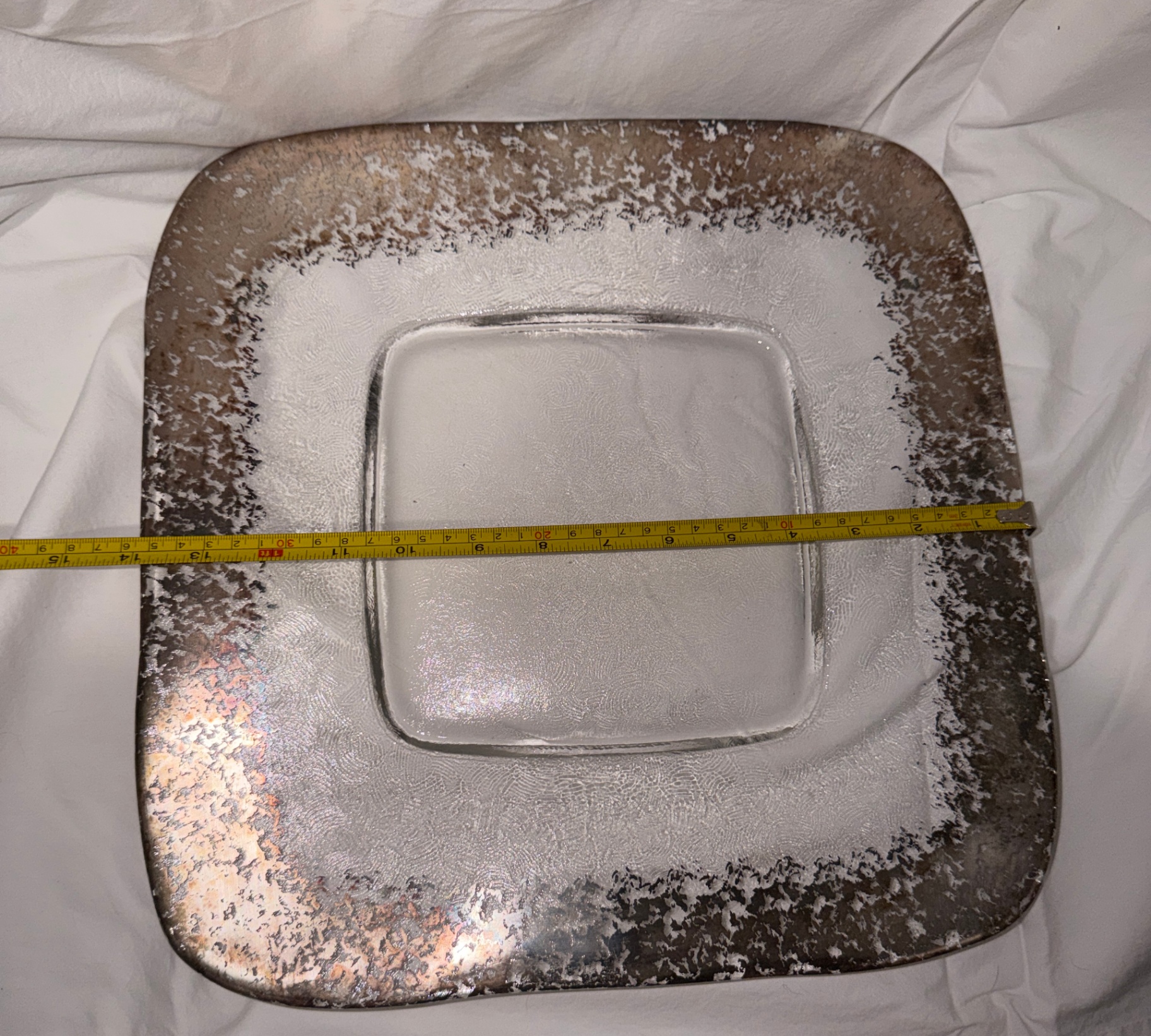 Decorative Glass Platter - image 3 of 3