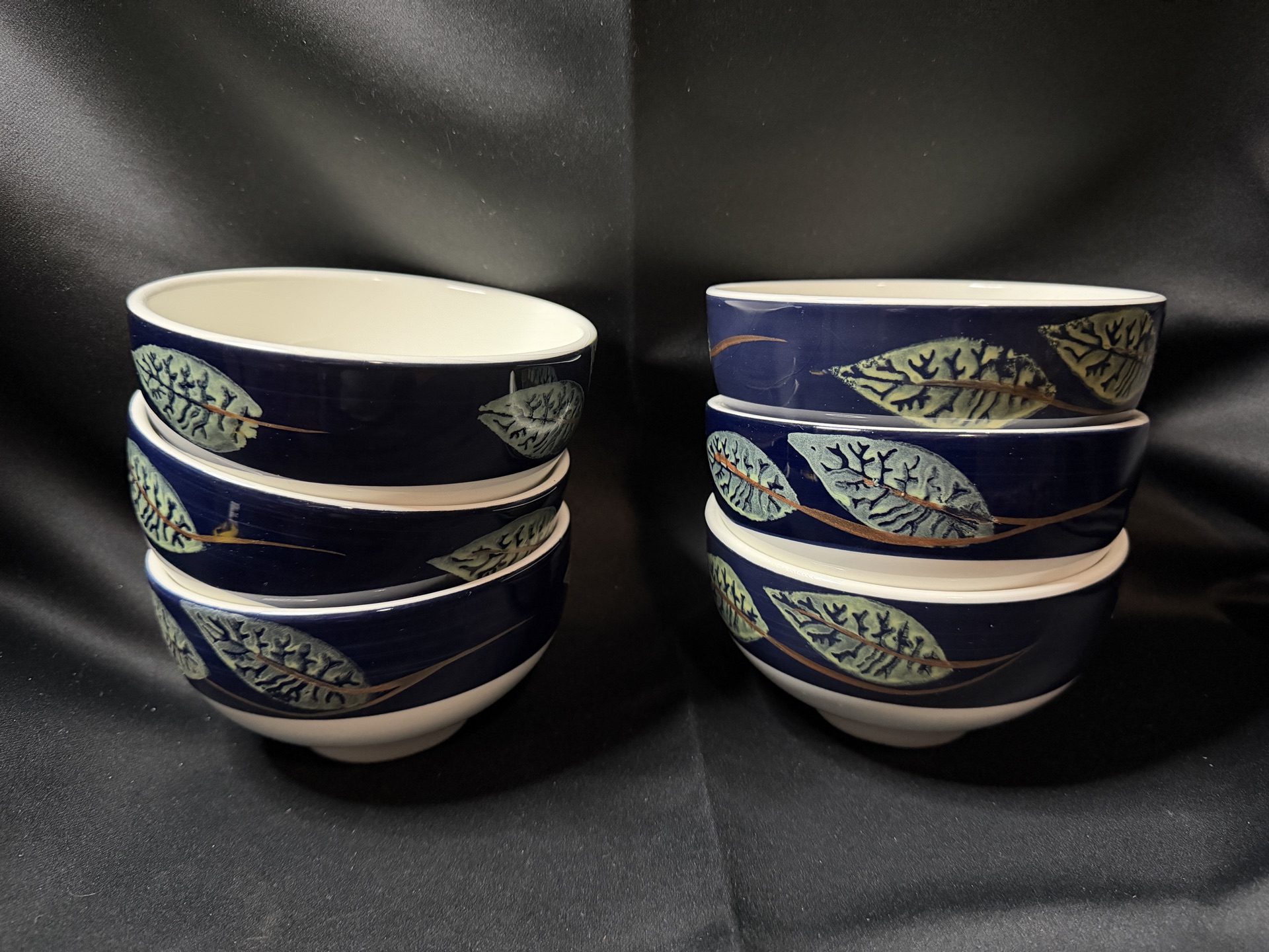 6 - handcrafted ceramic bowls - by Ceramica - Italy - image 1 of 3