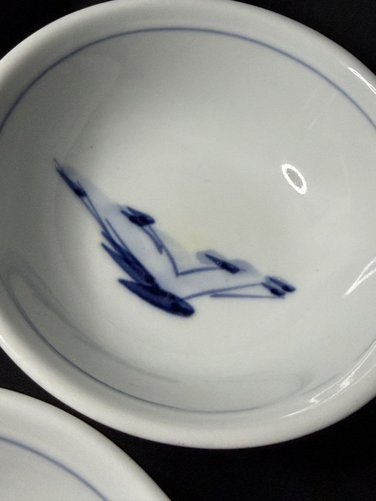 Set of 4 vintage Japanese white porcelain dishes - image 4 of 6