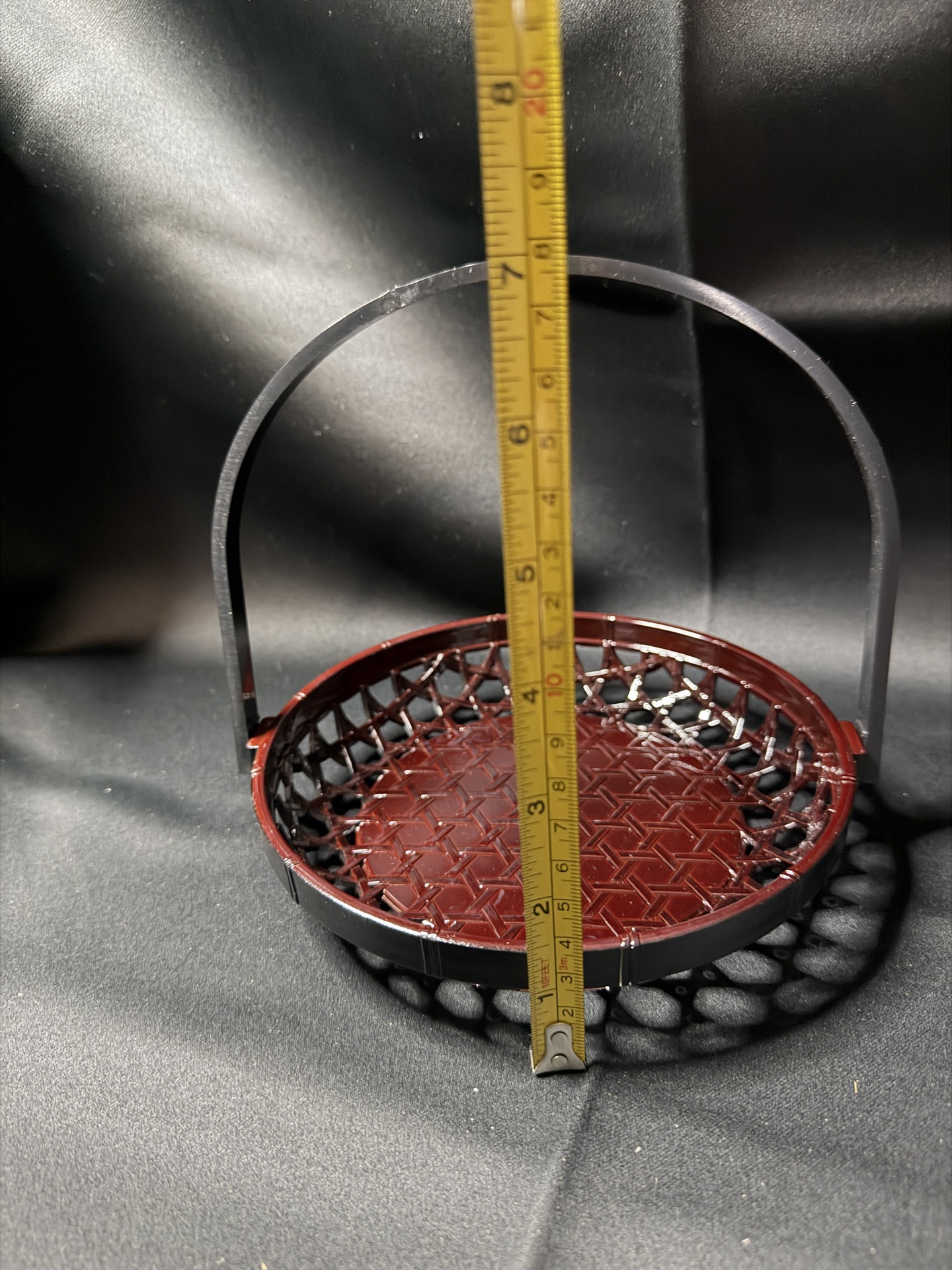 Set of 4 - Japanese-style lacquerware bamboo basket - image 4 of 5