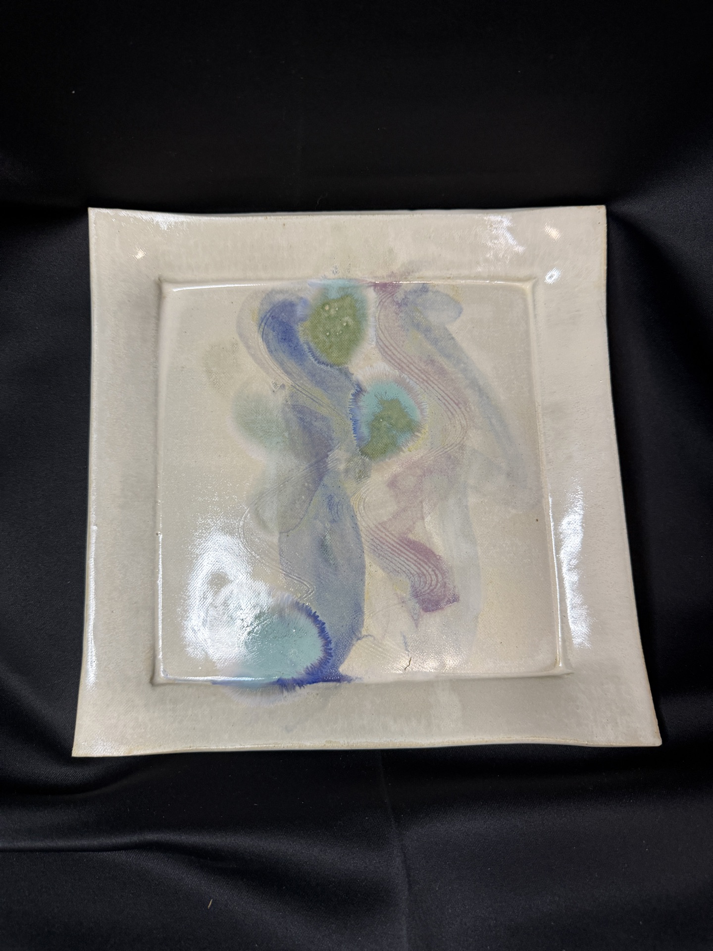 handcrafted ceramic decorative plate - image 1 of 3
