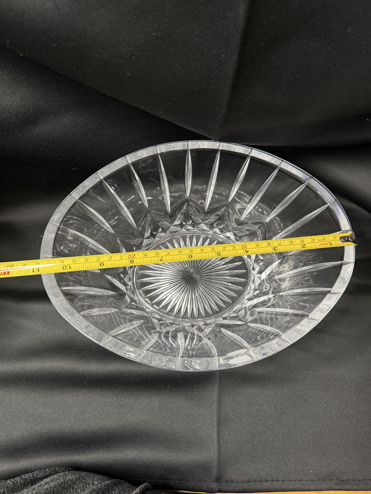 St. George Lead Crystal Clear Glass Large Oval Bowl - image 6 of 6