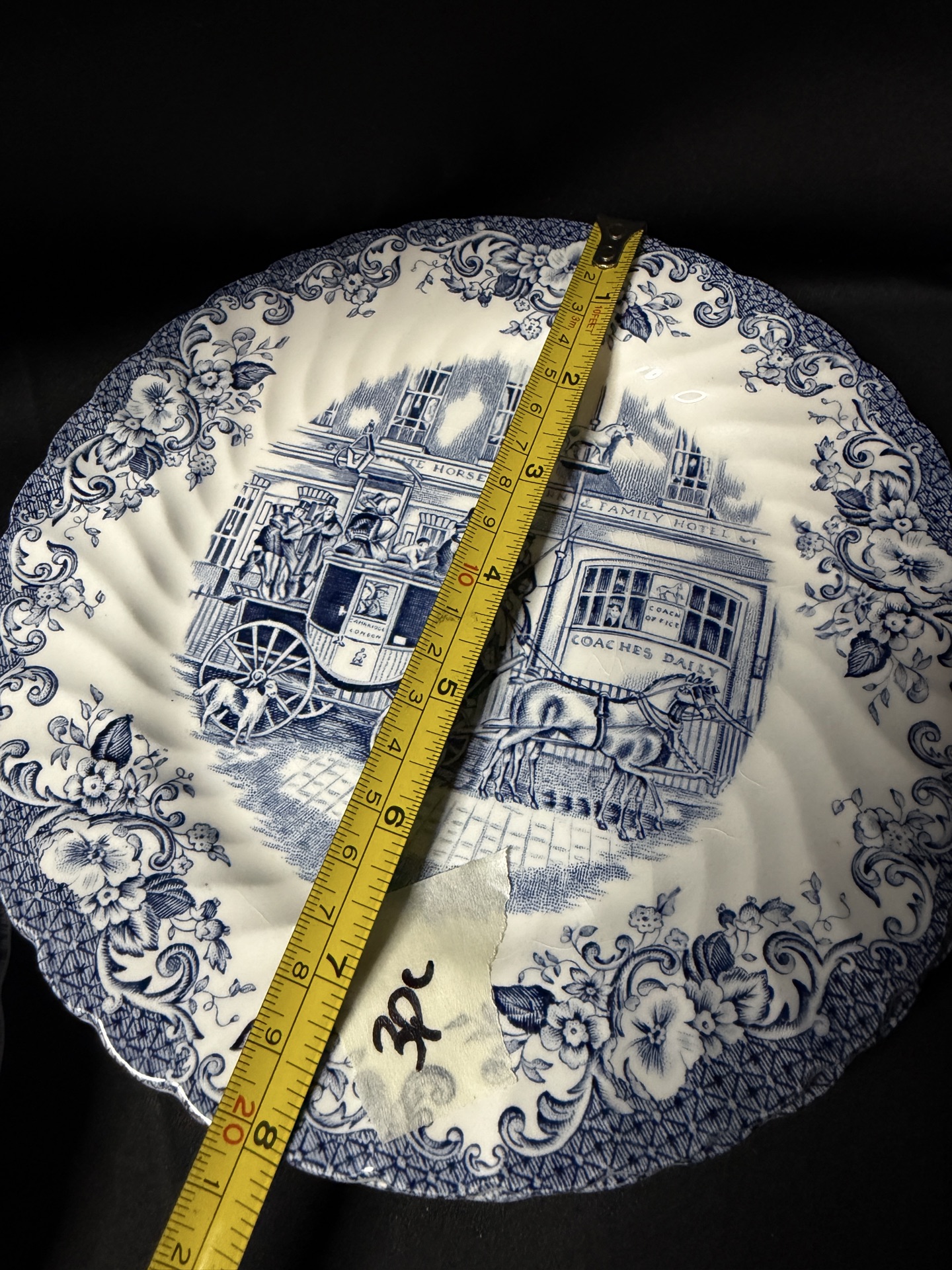 Vintage 18 pc dinner set from the "Coaching Scenes" series by Johnson Brothers - image 10 of 11