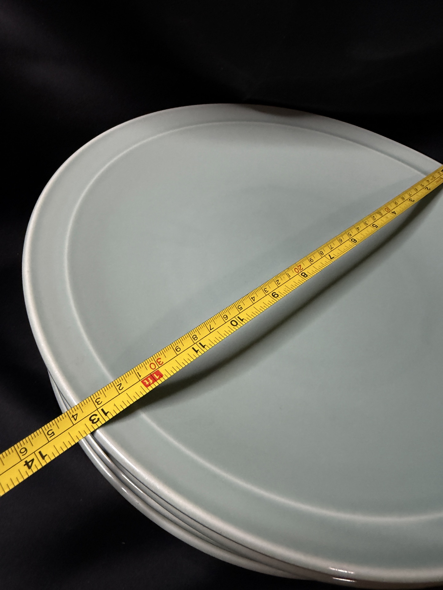 Set of 4 - Vintage celadon glazed plates - image 6 of 6