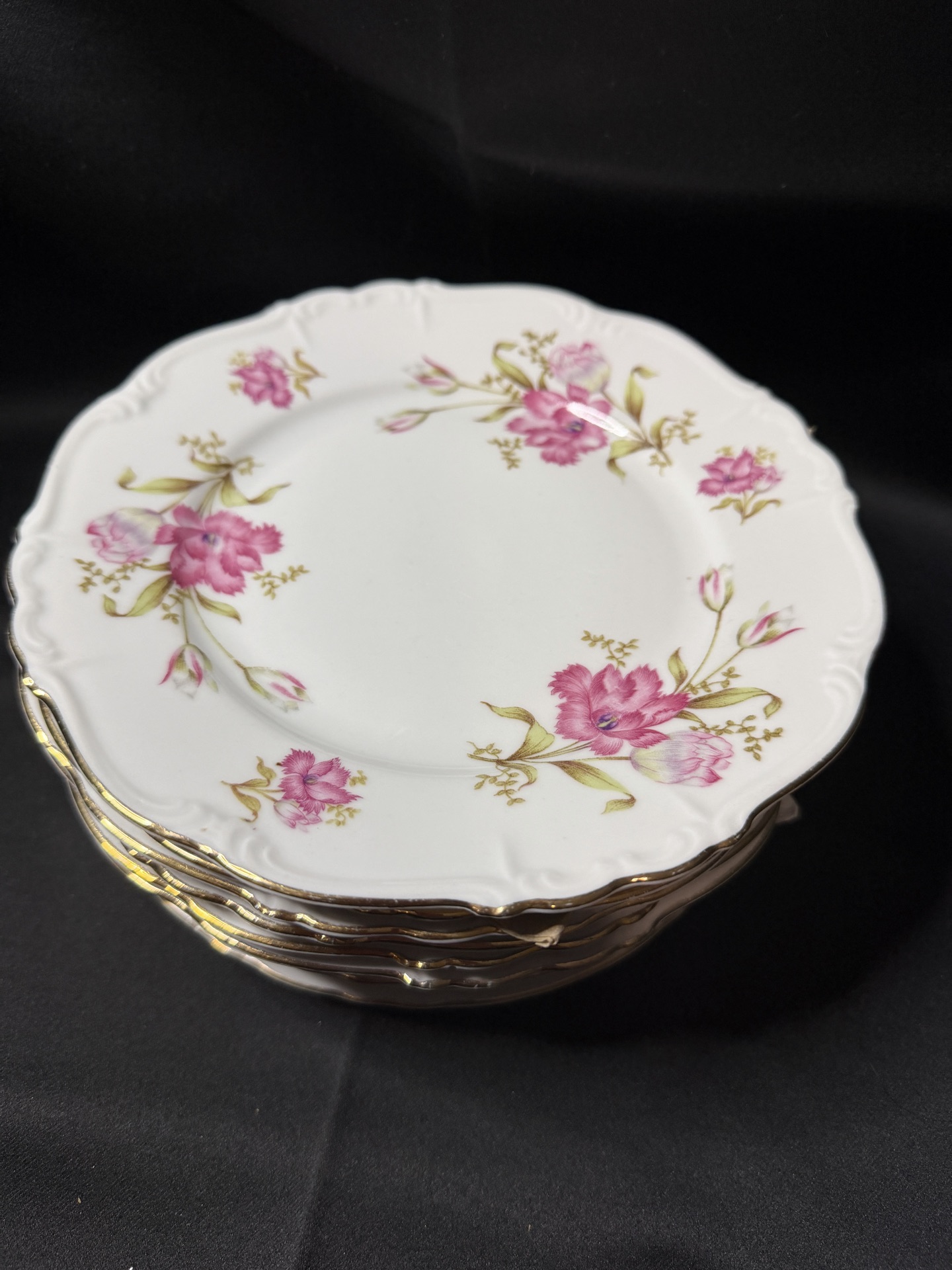 10 - Vintage plates by Edelstein Bavaria Maria-Theresia in the Shelby pattern - image 2 of 4