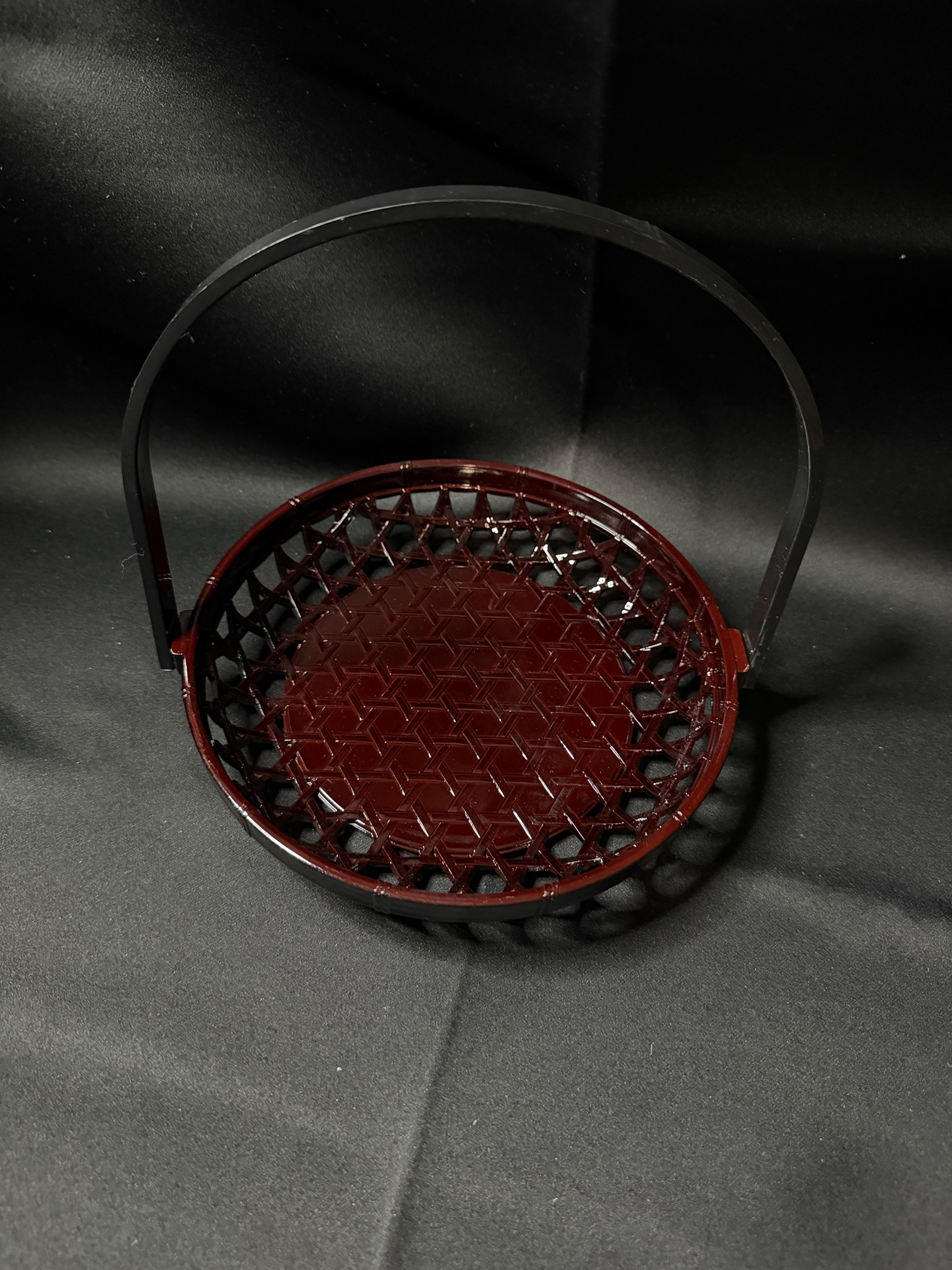 Set of 4 - Japanese-style lacquerware bamboo basket - image 2 of 5