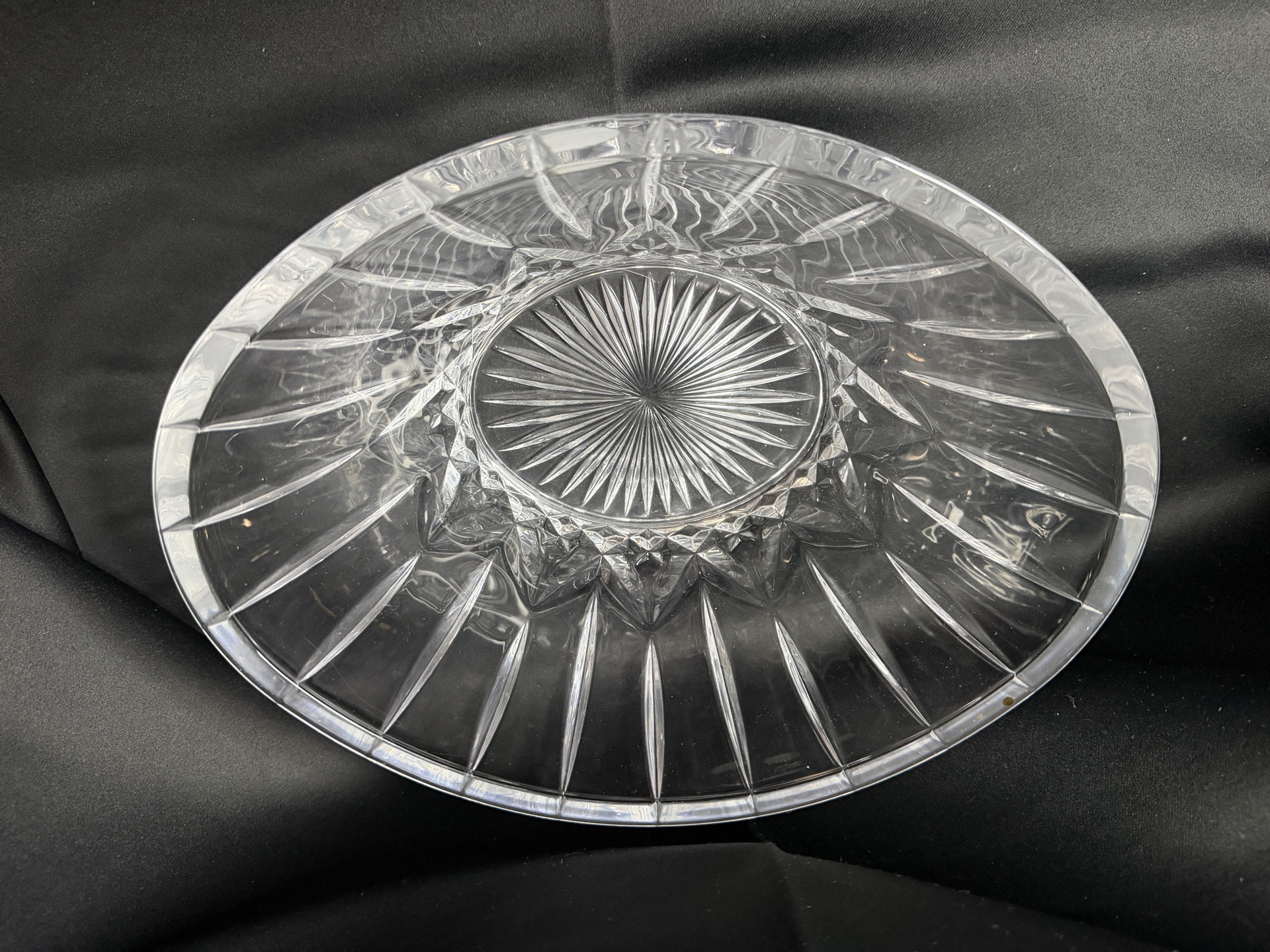 St. George Lead Crystal Clear Glass Large Oval Bowl - image 4 of 6