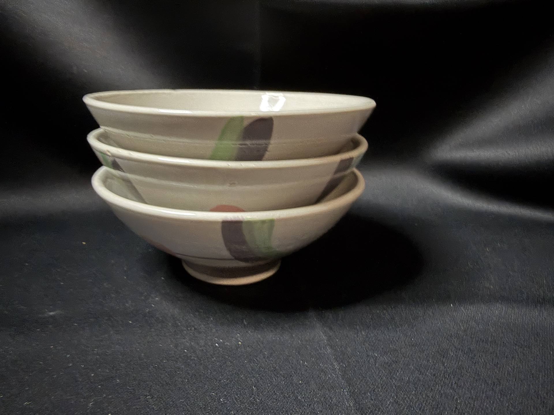 vintage Japanese ceramic rice bowls, known as chawan - image 1 of 5