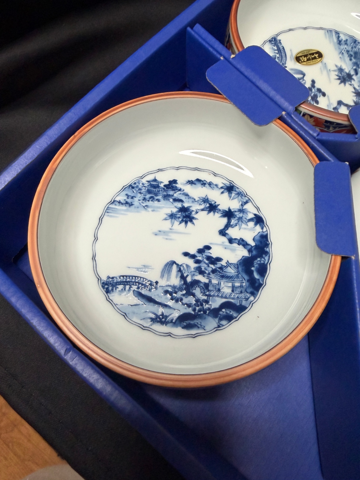 vintage Utsuwa-no-Yakata Arita Imari porcelain bowl set - image 3 of 5