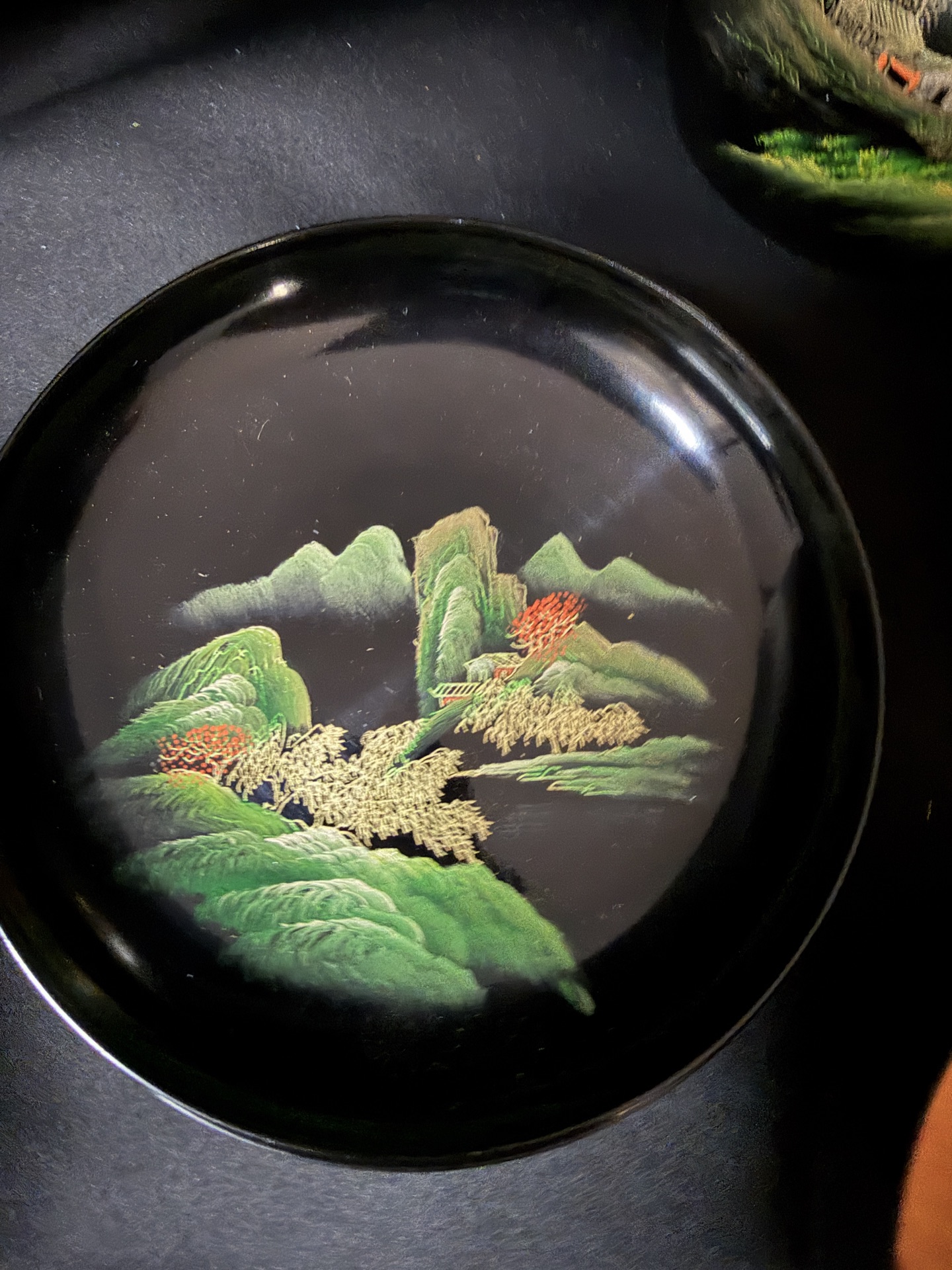 Japanese Lacquer Ware Tray Tea Set - image 8 of 12